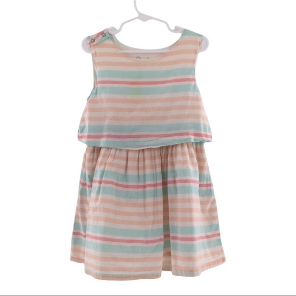Cherokee Girls Striped Cotton Dress - Picture 1 of 8